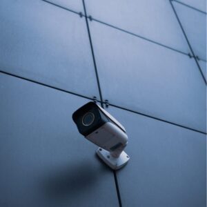 security camera on a simple wall