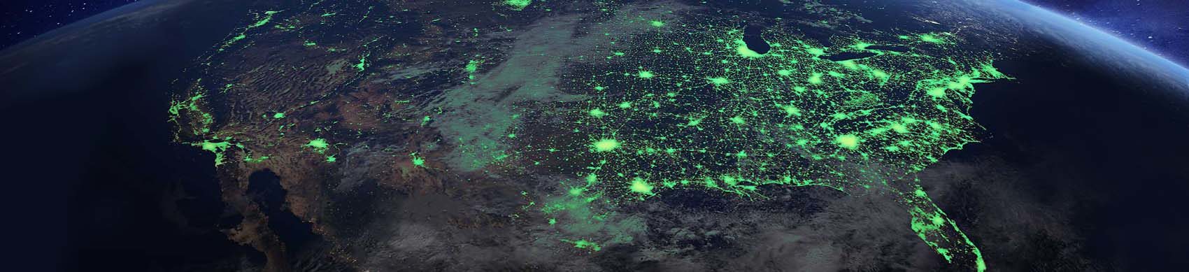 View of USA from space
