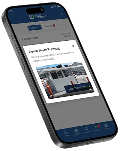 Protos Connect Guard Training screenshot