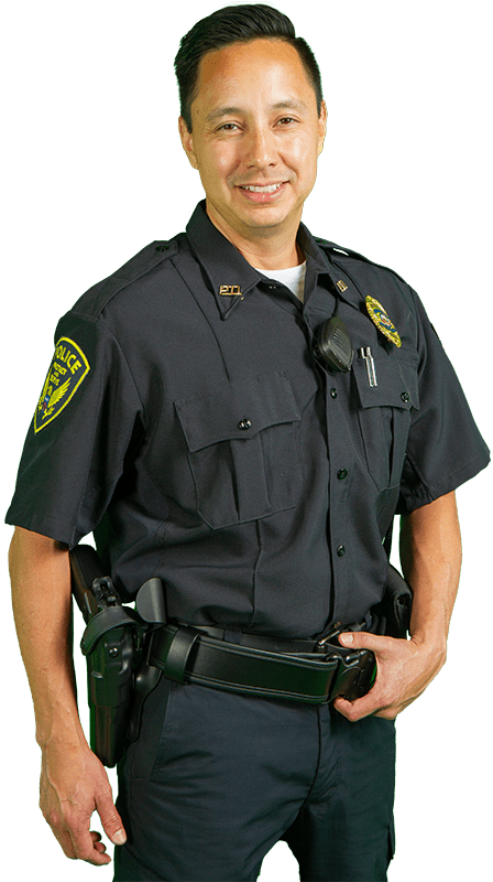 security guard standing at their post