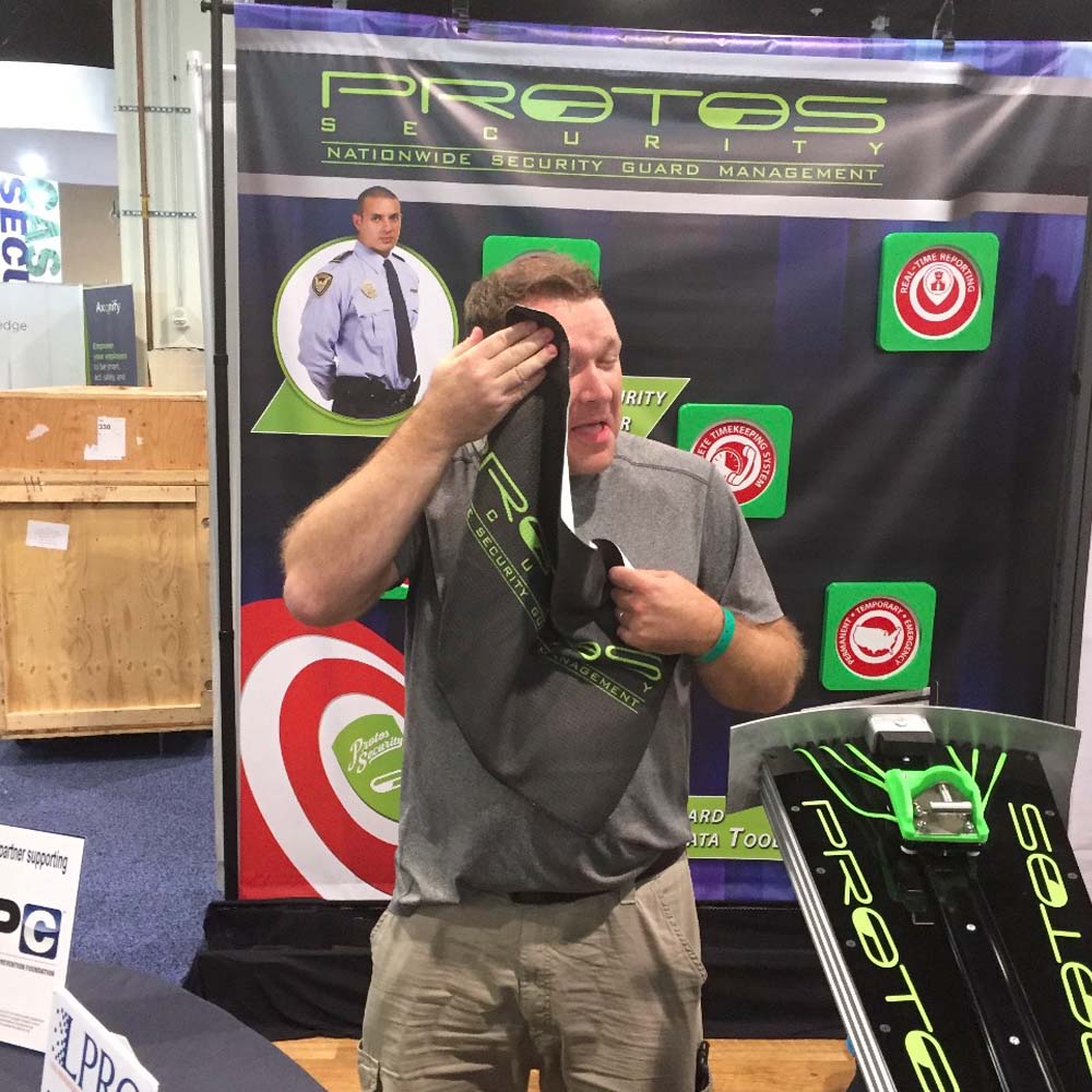 Protos Security trade show arcade game