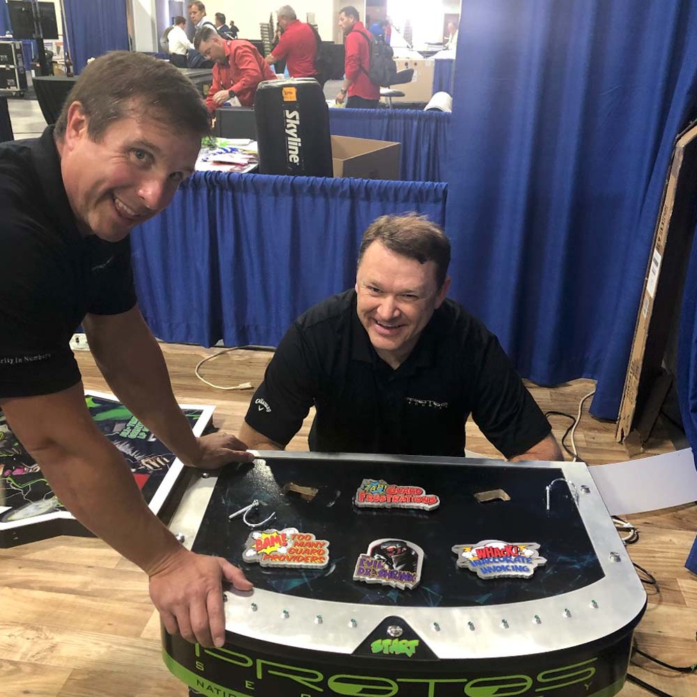 Protos Security arcade game