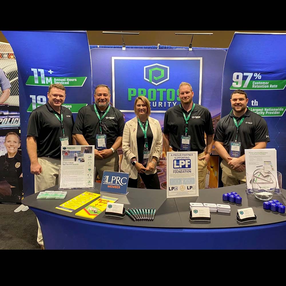 Protos Security trade show booth