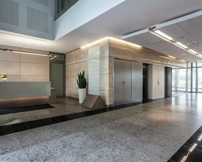 commercial real estate lobby