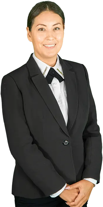 security officer in a suit
