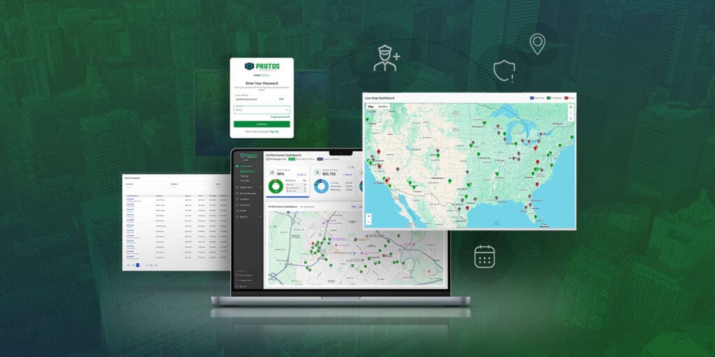 A graphic showcasing Protos Security’s technology platforms