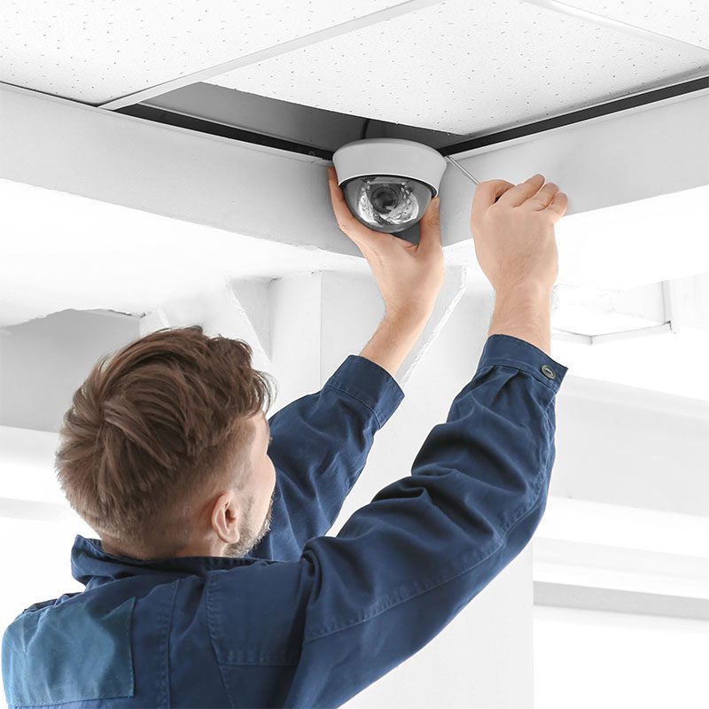 security camera installation