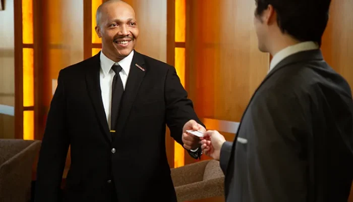 officer-id-check Security officer checking identification